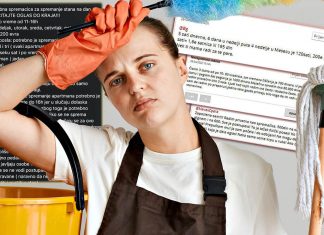 TI ŽENO NISI NORMALNA, ZA TE PARE ČISTI SAMA! KOBILO, NEK TI MAMA ČISTI- Oglas za posao u Srbiji pokrenuo lavinu- Narod kivan na oglas za čistačicu!- AKO SI ŽENA, NEKA TE JE SRAMOTA (FOTO)