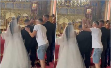 ČITAV BALKAN JE U ŠOKU NAKON SNIMKA SA OVOG VJENČANJA U CRKVI: Gost na najgori mogući način PONIZIO MLADOŽENJU! Kakvo sramno ponašanje