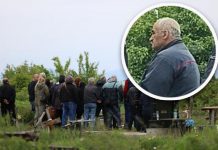 EVO KAKO SADA IZGLEDA OTAC OSUMNJIČENOG ZA DANKINO UBISTVO: Radoslava doveli na sahranu supruge, uradio je samo OVO (FOTO)