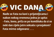 VIC DANA: Cijelo jutro se…