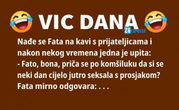 VIC DANA: Cijelo jutro se…