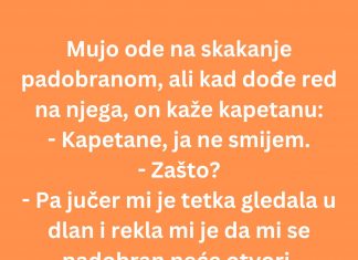 VIC DANA: Mujo skače padobranom