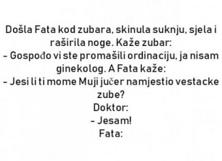 VIC DANA: Fata kod zubara