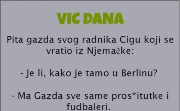 VIC: Došao Cigo iz Njemačke