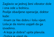 VIC DANA: Zaglavio se ženi vibrator