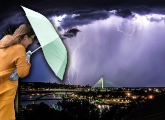 PLJUŠTAĆE KIŠA, NEVRIJEME HRLI KA BALKANU! Najnovije upozorenje RHMZ: Ova 3 predjela na udaru PLJUSKOVA S GRMLJAVINOM tokom popodneva