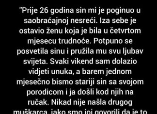 “Prije 26 godina sin mi je poginuo u saobraćajnoj nesreći”
