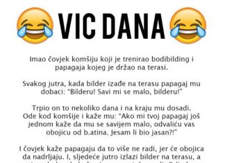 VIC DANA: Papagaj i bodibilder