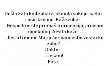 VIC DANA: Došla Fata kod zubara