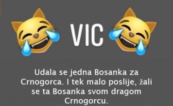 VIC: Udala se jedna Bosanka za jednog Crnogorca