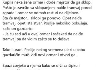VIC DANA: Kupila žena ormar i dođe majstor da ga sklopi