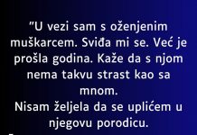 “Godinu dana sam u vezi sa oženjenim muškarcem, kaže mi da sa suprugom nema strasti…”