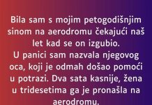 Bila sam s mojim petogodišnjim sinom na aerodromu…”