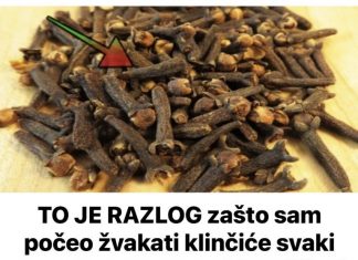 TO JE RAZL0G ZAŠTO SAM POČEO ŽVAKATI KLINČIĆE SVAKI DAN: MORAM ZAHVALITI MAJČINOJ LJEKARNICI NA OVOM SJAJNOM SAVJETU