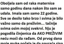 OBOLJELA SAM OD RAKA MATERNICE GODINU DANA NAKON ŠTO SAM SE UDALA…