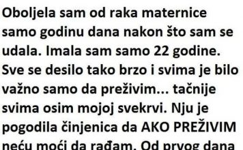 OBOLJELA SAM OD RAKA MATERNICE GODINU DANA NAKON ŠTO SAM SE UDALA…