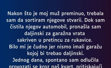 “Nakon što je moj muž preminuo…”