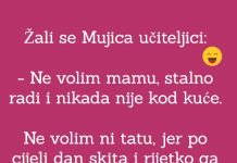 VIC DANA: Žali se Mujica učiteljici
