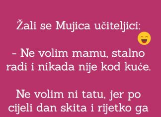 VIC DANA: Žali se Mujica učiteljici