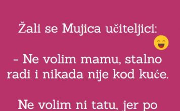VIC DANA: Žali se Mujica učiteljici