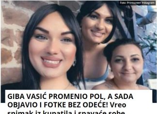 GIBA VASIĆ PROMENIO POL, A SADA OBJAVIO I FOTKE BEZ ODEĆE! Vreo snimak iz kupatila i spavaće sobe zapalio mreže! (FOTO)