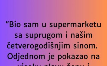 “Bio sam u supermarketu sa suprugom…”