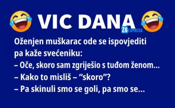 VIC DANA: Skoro zgriješio