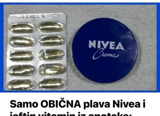 Samo OBIČNA plava Nivea i jeftin vitamin iz apoteke: Pomiješajte i koristite odmah – dame, to je najbolja stvar ikad!