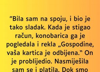 “Bila sam na spoju, i bio je tako sladak…”