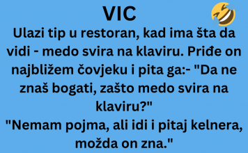 VIC DANA: Medo svira klavir