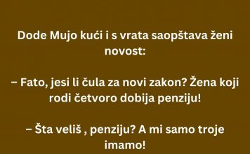 VIC DANA: Djeca i penzija