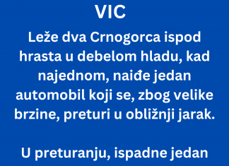 VIC DANA: Leže dva crnogorca