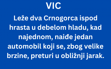 VIC DANA: Leže dva crnogorca