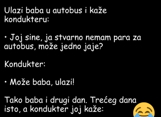 VIC DANA: Baba u autobusu