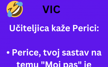 VIC DANA: Učiteljica kaže Perici