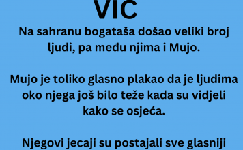 VIC DANA: Mujo na sahrani bogataša
