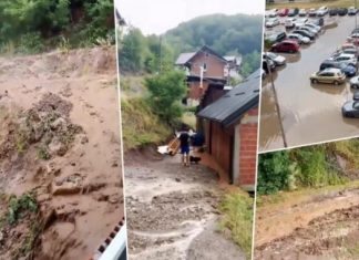 NEVIĐENO NEVRIJEME RAZORILO SRBIJU! Potop u sred bijela dana – Trgovi pretvoreni u rijeke, građani u panici!