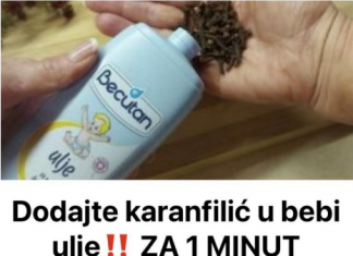 Dodajte karanfilić u bebi ulje ZA 1 MINUT BIĆETE ŠOKIRANI REZULTATOM