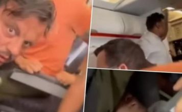 SRBIN SAVLADAO PUTNIKA KOJI JE PRETIO BOMBOM U AVIONU! Snimak drame na letu u Britaniji, čuje se “Alahu akbar” i “Smrt Trampu”, a onda sledi naša psovka (VIDEO)