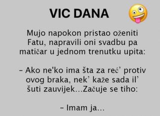 VIC DANA: Mujo i Fata pred matičarem