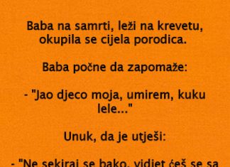 VIC DANA: Baba na samrti