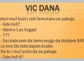VIC DANA: Dolazi muž kući i vidi ženu kako se pakuje