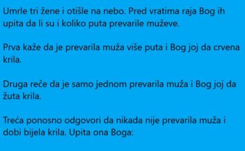 VIC DANA: Umrle tri žene i otišle na nebo