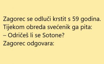 VIC DANA: Kršetenje s 59 godina