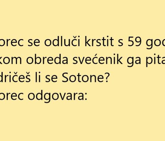 VIC DANA: Kršetenje s 59 godina
