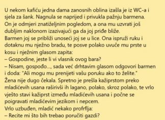 VIC DANA: Konobar i dama zanosnih oblina