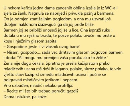 VIC DANA: Konobar i dama zanosnih oblina