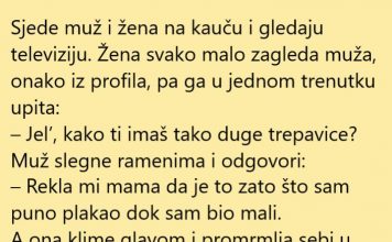 VIC DANA: Muž ima duge trepavice