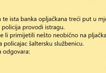 VIC DANA: Banka treći put opljačkana
