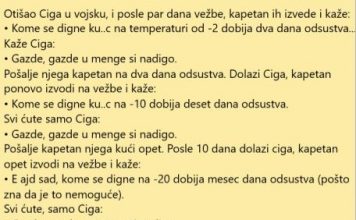 VIC DANA: Otišao Ciga u vojsku